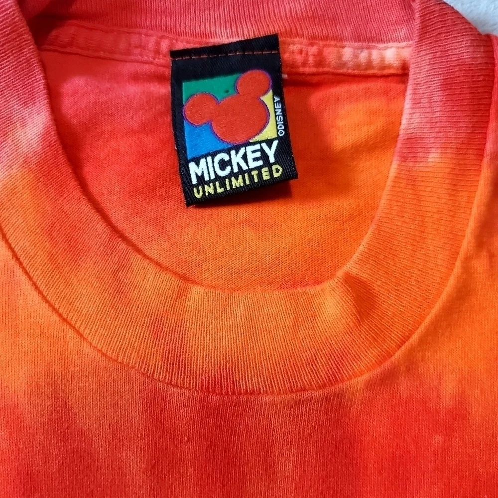Vintage Disney Mickey Mouse Tye Dye Shirt Mickey Unlimited Size Small - Picture 5 of 5